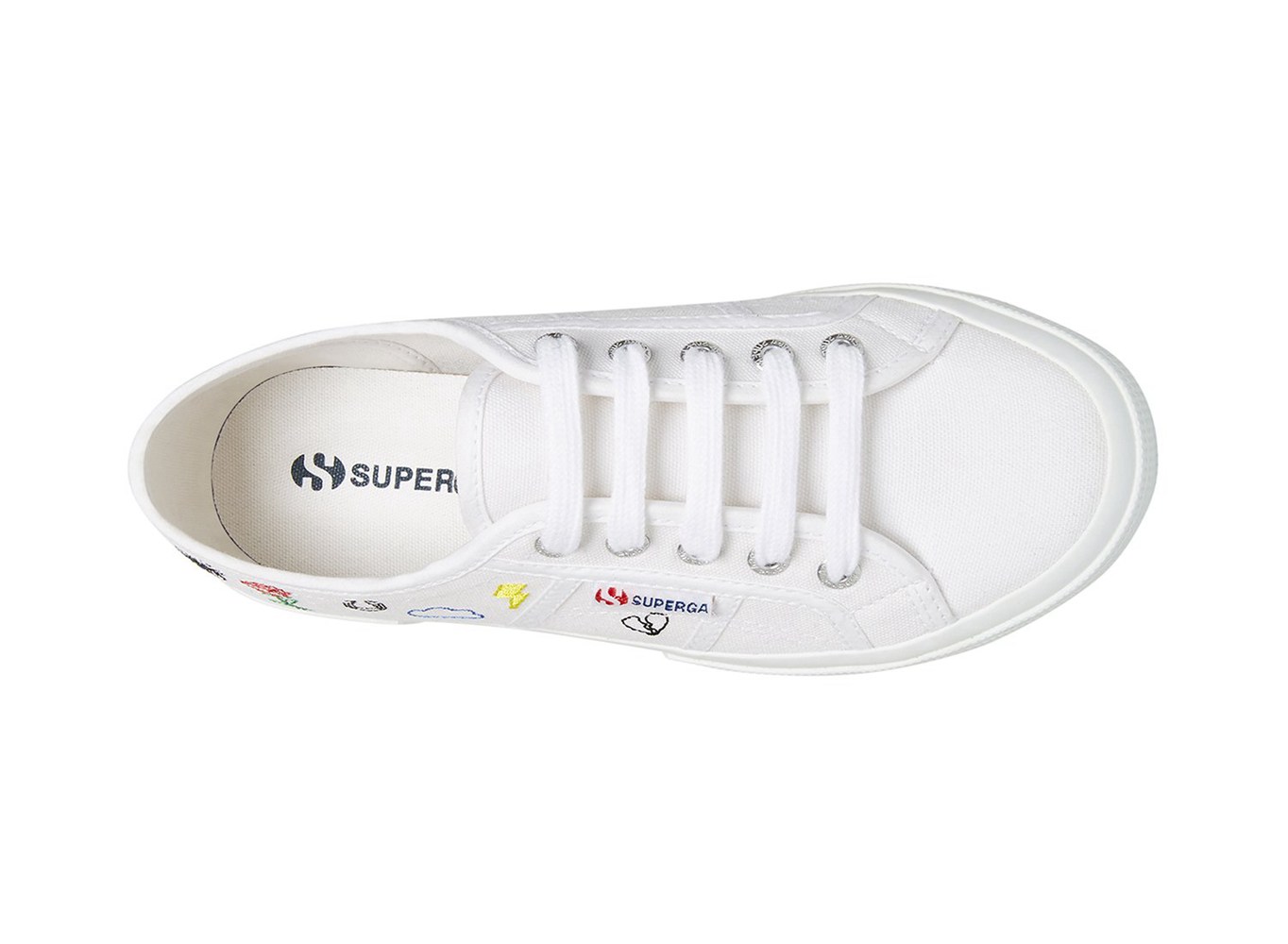 Zapatillas Superga Mujer Blancas - 2750 Embcotw - 507832LMA